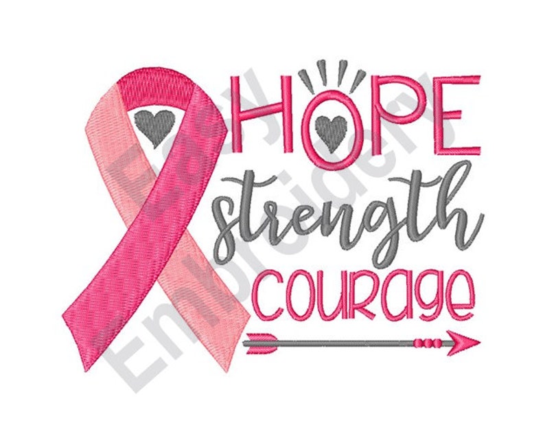 Breast Cancer Hope Cancer Awareness Embroidery