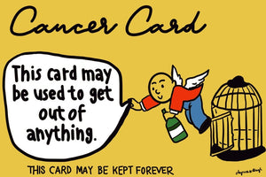 The Cancer Card Keychain - Funny Cancer Gift - Funny Cancer Keychain - Cancer Support - Cancer Encouragement - Cancer Humor - Chemo Gift
