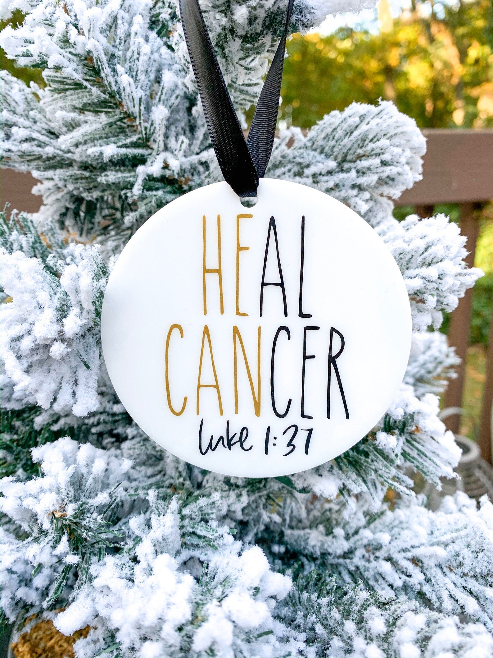 Heal Cancer Ornament